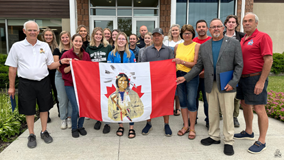 Group holding flag