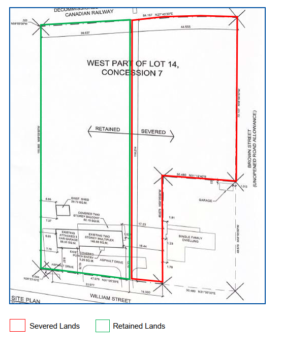 proposed lot sketch